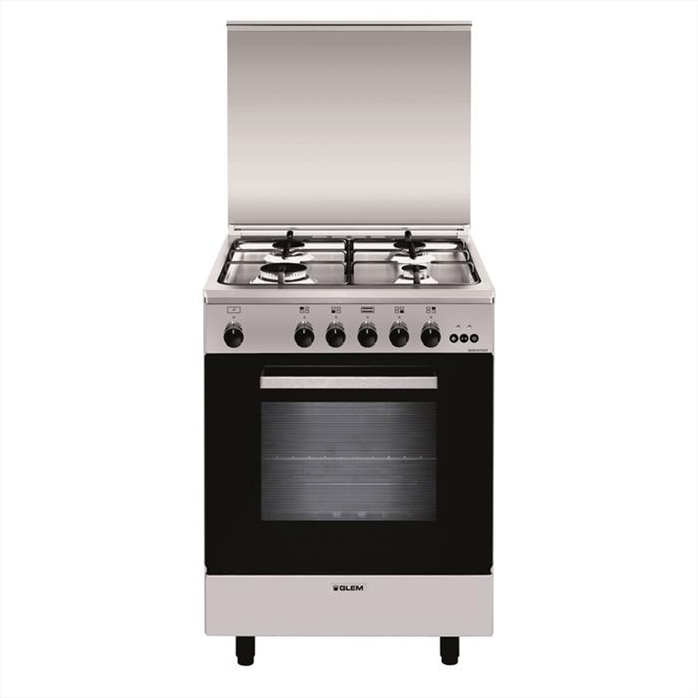 GLEM GAS - Cucina a gas A664VI Classe A-Inox