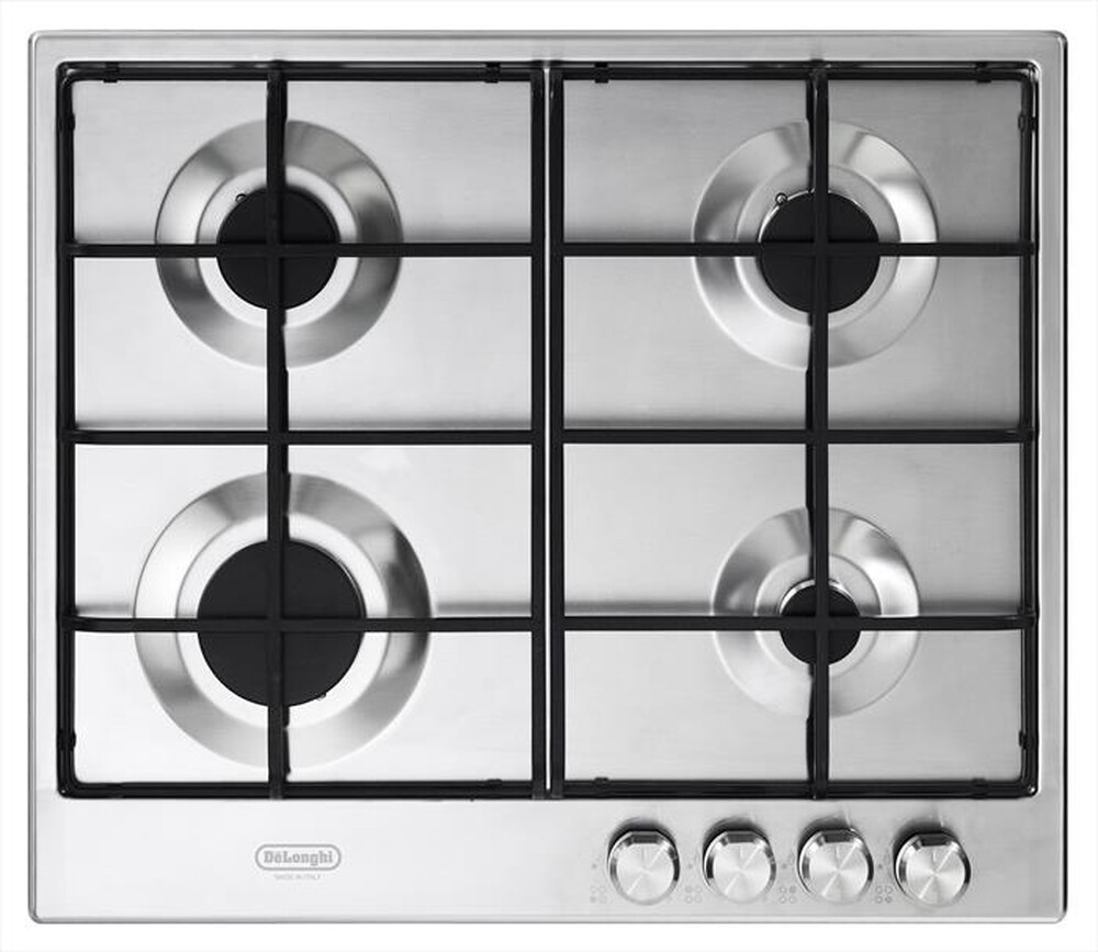 DE LONGHI - Piano cottura a gas SLF 4R60 LX 4 fuochi 0cm-Inox