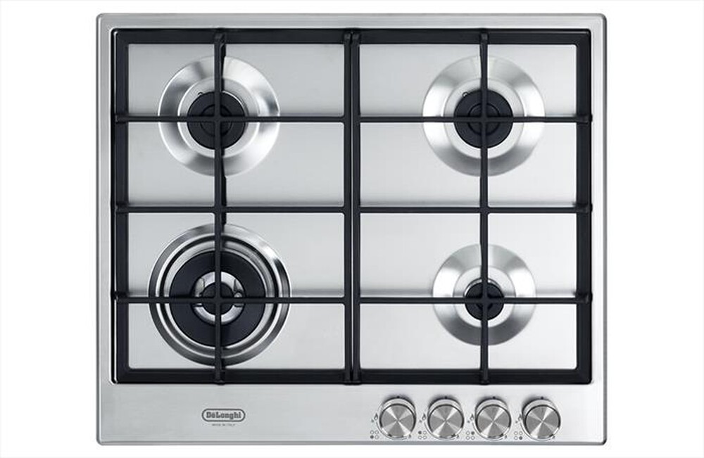 DE LONGHI - Piano cottura a gas NSL 460 X 4 fuochi 60cm-Inox