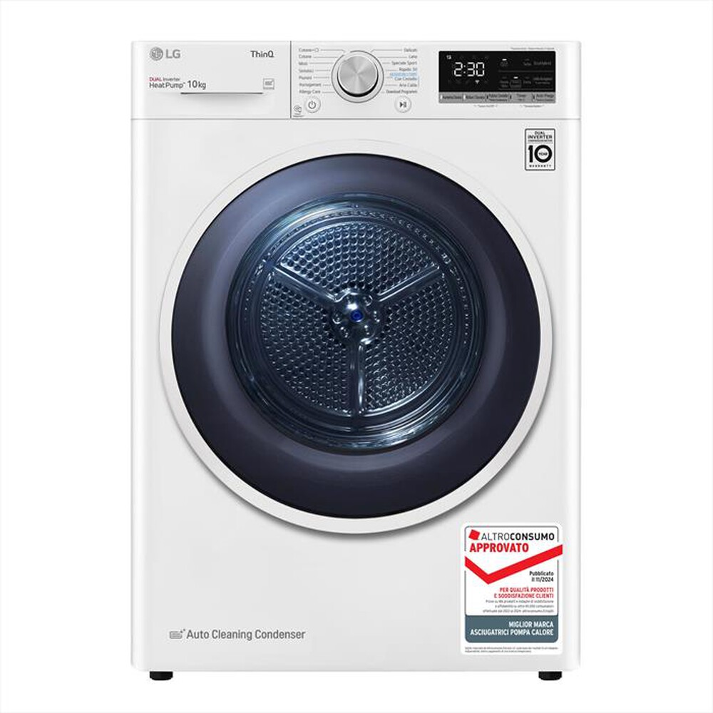 LG - Asciugatrice RH10V9AV4W - 10 Kg - A+++-Bianco