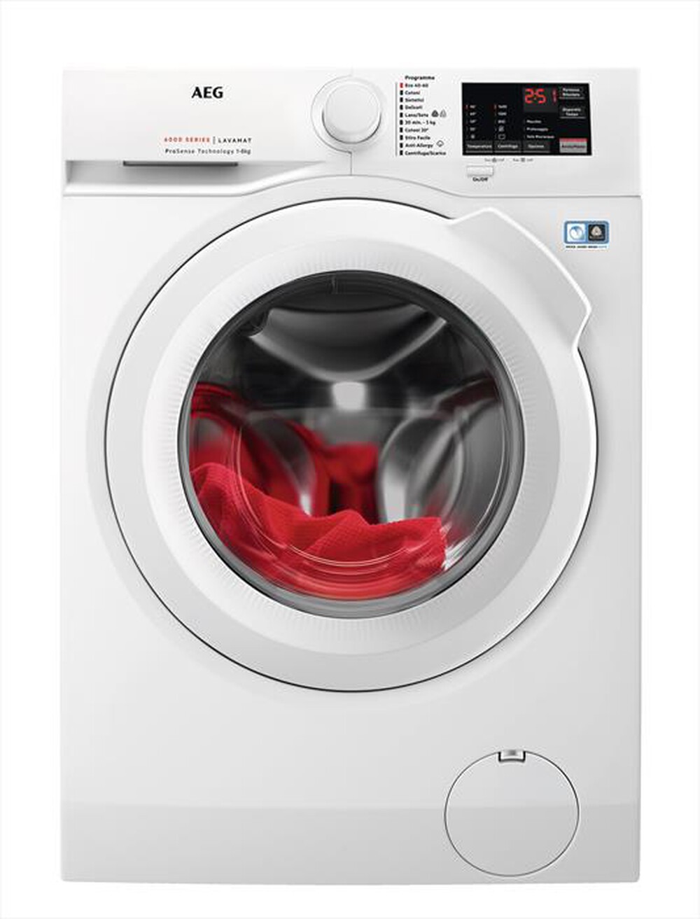 AEG - Lavatrice L6FBI48W 8 Kg Classe A-Bianco