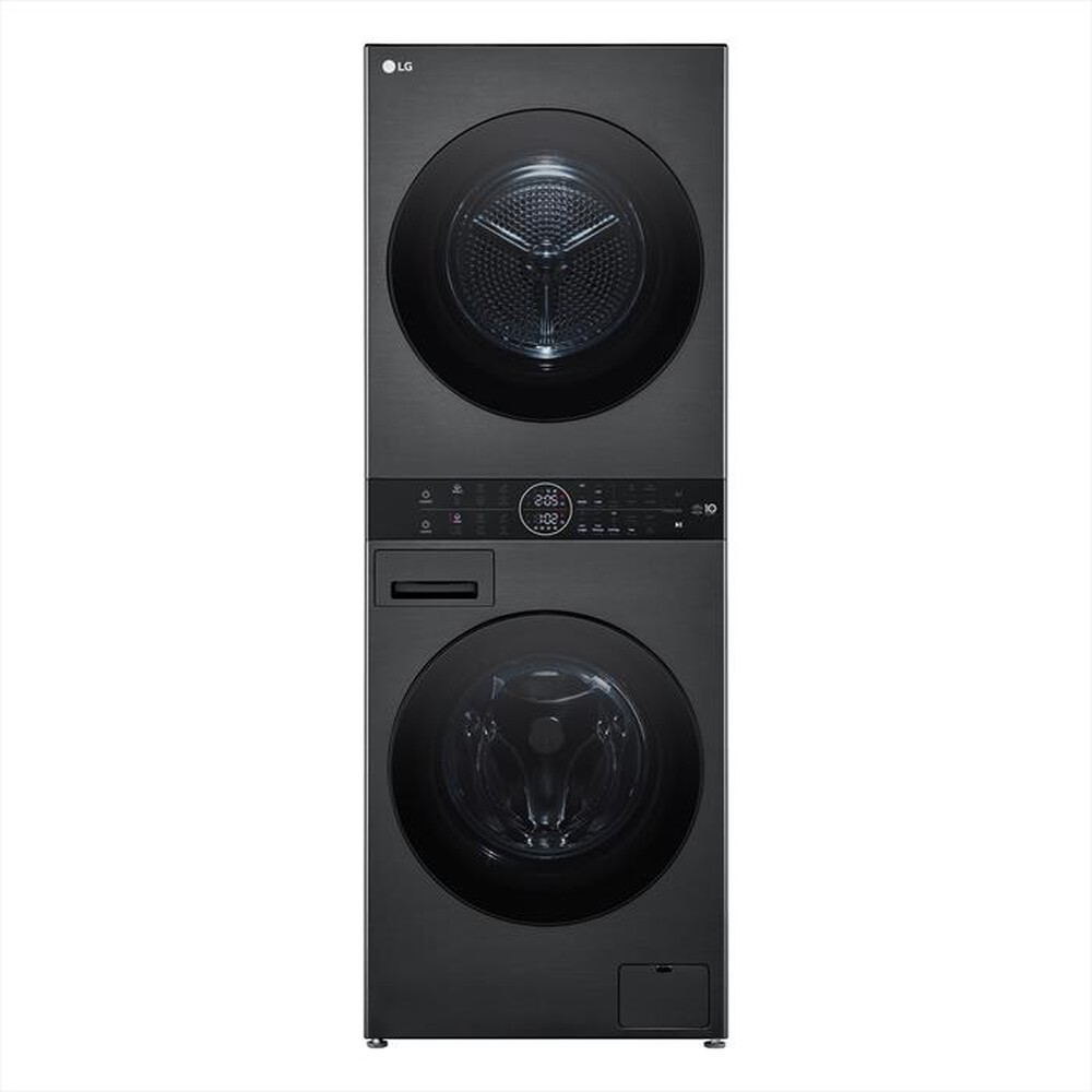 LG - Lavasciuga WASHTOWER WT1210BBF 12/10 Kg Classe A-Platinum Black