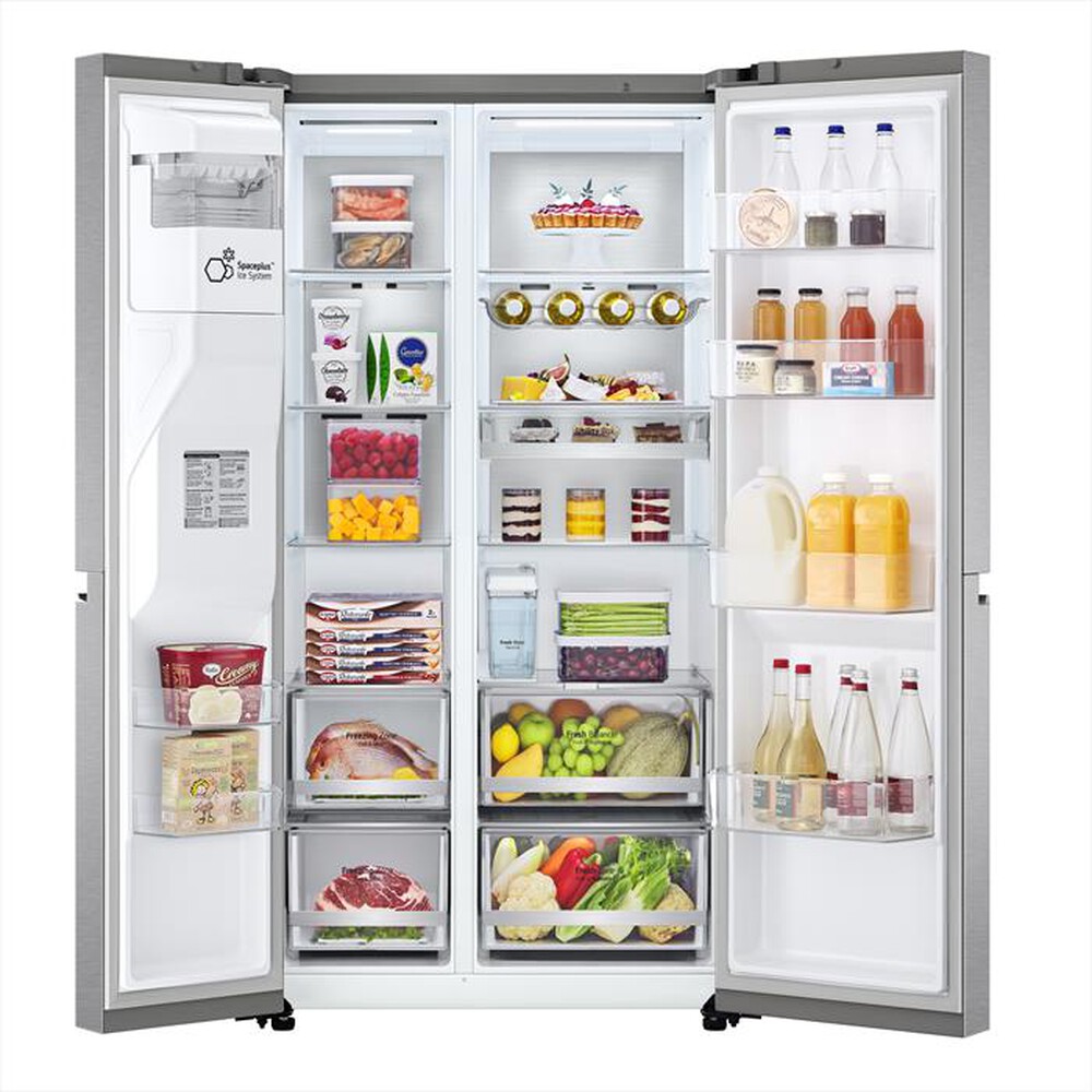 LG - Frigorifero side by side GSLV91MBAD Classe D 635L-Stainless steel