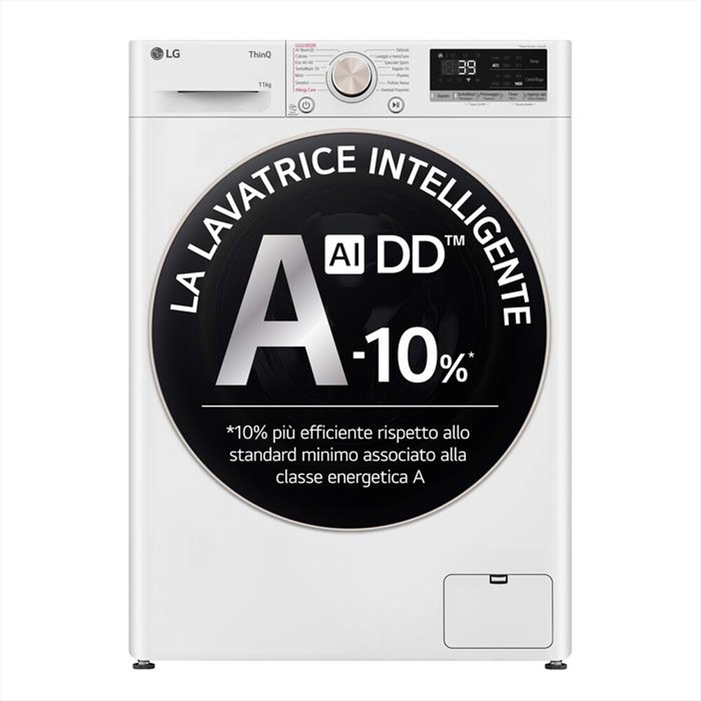 LG - Lavatrice AI DD R7 F4R7011TSWG 11kg Classe A-Bianca