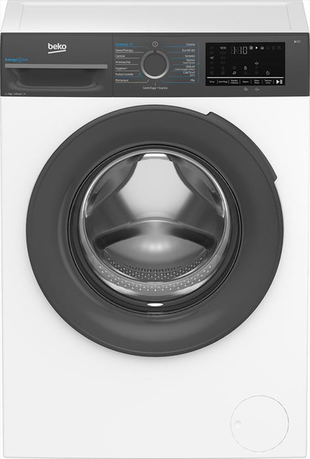 BEKO - Lavatrice EnergySpin 7Kg Classe A BMEUWSU4721A-Black White